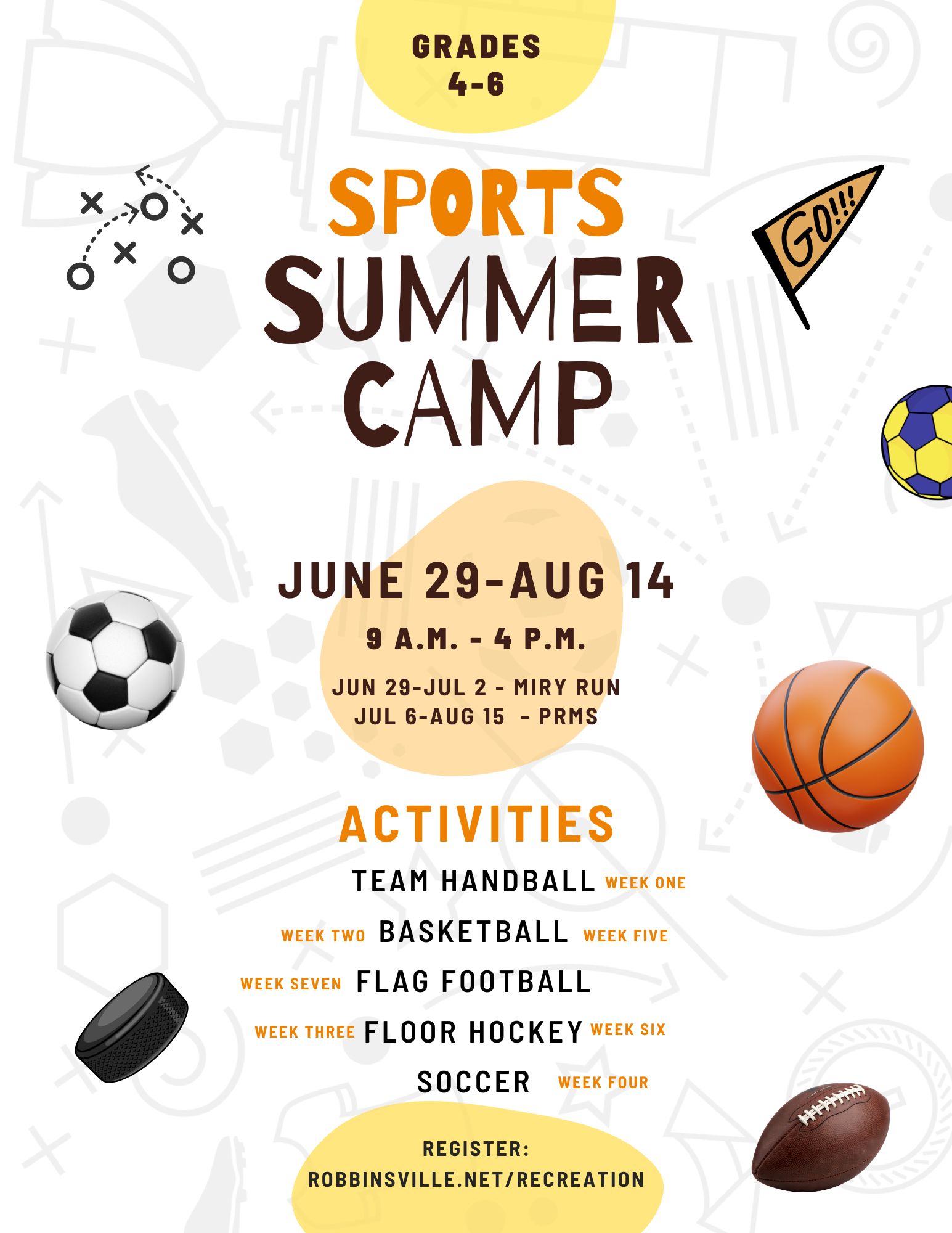 2026 sports camp flyer